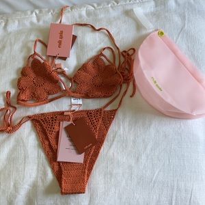 Cult Gaia Dylan Crochet Bikini